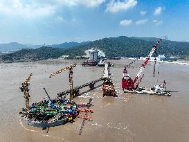 Most Difficult Engineering And Technical Super Cross-sea Project Construction in Zhoushan