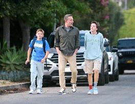 Ben Affleck And Kids Out - Los Angeles