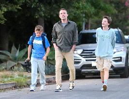 Ben Affleck And Kids Out - Los Angeles