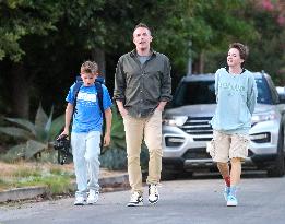 Ben Affleck And Kids Out - Los Angeles