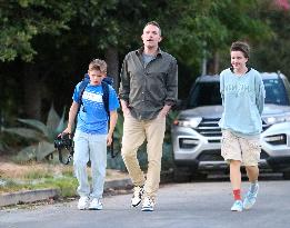 Ben Affleck And Kids Out - Los Angeles