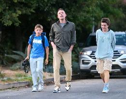 Ben Affleck And Kids Out - Los Angeles