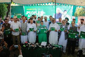 Peoples Democratic Party Releases Party Manifesto For Upcoming Legislative Assembly Elections In Kashmir