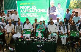 Peoples Democratic Party Releases Party Manifesto For Upcoming Legislative Assembly Elections In Kashmir