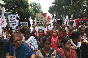 Students Protest Against Doctor Rape And Murder In Kolkata, India