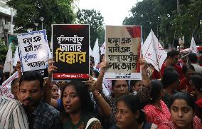 Students Protest Against Doctor Rape And Murder In Kolkata, India