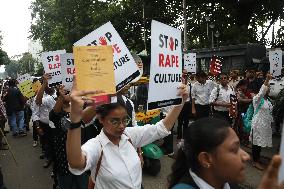 Students Protest Against Doctor Rape And Murder In Kolkata, India