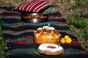 Bread Festival In The Village Of Meshtitsa, Bulgaria.