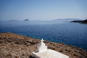 Tourism In Cyclades Islands, Greece.