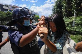 Scuffle Breaks In Anti-corruption Rally In Kathmandu