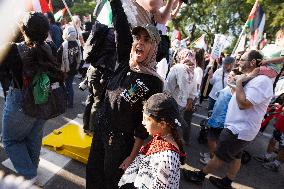 Pro-Palestine March On DNC, Chicago