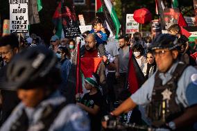 Pro-Palestine March On DNC, Chicago