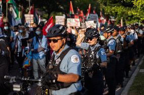 Pro-Palestine March On DNC, Chicago