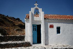 Tourism In Cyclades Islands, Greece.