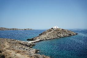 Tourism In Cyclades Islands, Greece.