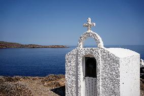 Tourism In Cyclades Islands, Greece.