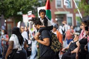 Pro-Palestine March On DNC, Chicago