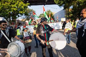 Pro-Palestine March On DNC, Chicago