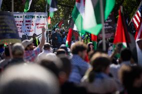 Pro-Palestine March On DNC, Chicago