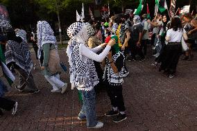 Pro-Palestine March On DNC, Chicago