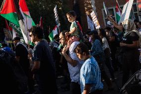 Pro-Palestine March On DNC, Chicago