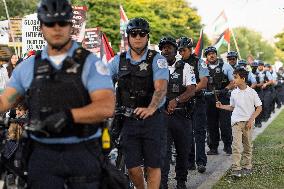 Pro-Palestine March On DNC, Chicago