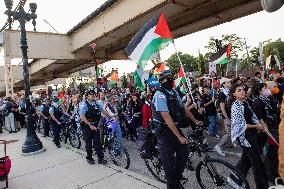 Pro-Palestine March On DNC, Chicago