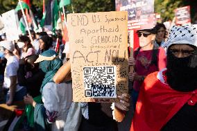 Pro-Palestine March On DNC, Chicago