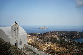 Tourism In Cyclades Islands, Greece.