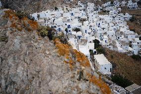 Tourism In Cyclades Islands, Greece.