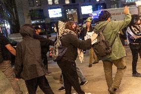 Noise Demonstration In Front Of Kamala Harris's DNC Hotel, Chicago