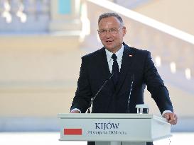 Joint news conference of Ukrainian, Polish Presidents and Lithuanian PM in Kyiv