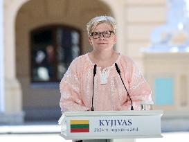 Joint news conference of Ukrainian, Polish Presidents and Lithuanian PM in Kyiv