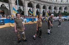 Independence Day Of Ukraine In Rome