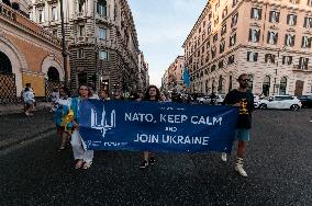 Independence Day Of Ukraine In Rome