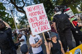 Pro-Palestine March On DNC On Final Day Of Convention, Chicago