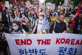 Pro-Palestine March On DNC On Final Day Of Convention, Chicago