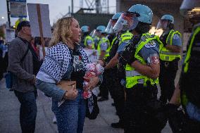 Pro-Palestine March On DNC On Final Day Of Convention, Chicago