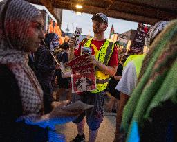 Pro-Palestine March On DNC On Final Day Of Convention, Chicago