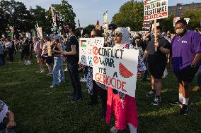 Pro-Palestine March On DNC On Final Day Of Convention, Chicago