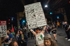 Pro-Palestine March On DNC On Final Day Of Convention, Chicago