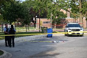 15-year-old Male Shot In Parking Lot Of Gately Stadium In Chicago Illinois