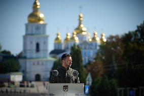 Zelensky Marks 33rd Independence Day - Kyiv