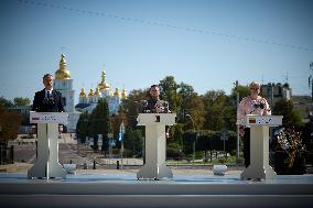 Zelensky Marks 33rd Independence Day - Kyiv