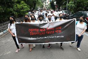 Kolkata Corporate Cricket Team In Protest Rally Over Doctor Rape And Murder