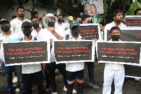 Kolkata Corporate Cricket Team In Protest Rally Over Doctor Rape And Murder