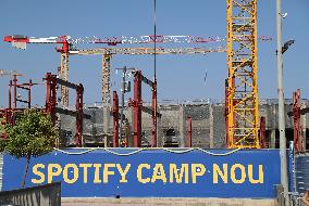 Current status of the Spotify Camp Nou works