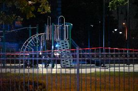 54-year-old Man Injured In A Shooting While On The Playground In Chicago Illinois