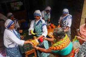 Birthday Celebration Of Saint Teresa In Kolkata.