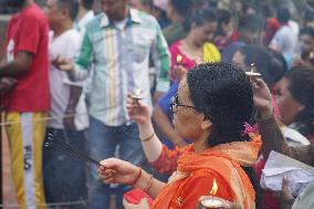 Nepalese Hindu Devotees Celebrate The Krishna Janmashtami Festival In Lalitpur, Nepal.